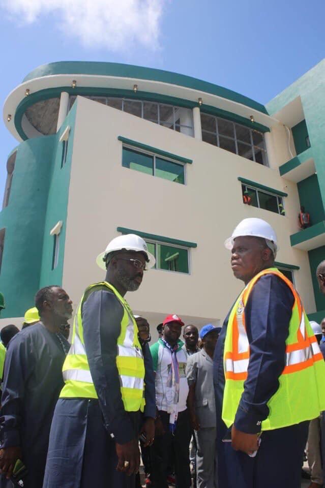 liberian_the's tweet image. #secretout President Weah at the Freeport of Liberia yesterday #propoor