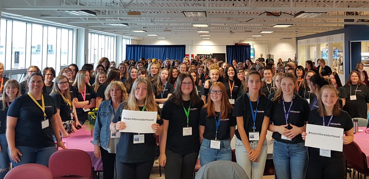 Our 2019 Techsplorer Alumnae Conference coincides with #DayoftheGirl, so we are pleased to celebrate this important day and join <a href="/GirlsWhoCode/">Girls Who Code</a> to #marchforsisterhood! #techsploration21 #womenintrades #womeninSTEM