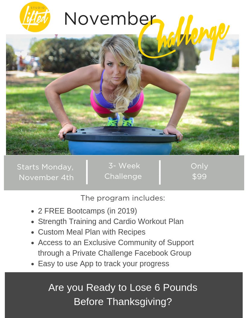 AshleyLaneBlog's tweet image. Donation Based Bootcamp supporting Down Syndrome Awareness 😍  Ready to Lose 6 Pounds in 3 Weeks? Time for Trim to Turkey November Challenge! 🌟 - mailchi.mp/84f41ac56fec/d…