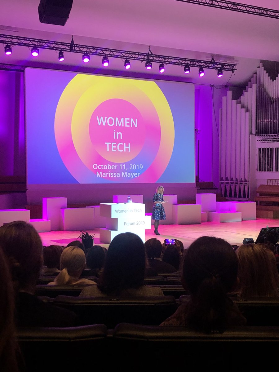 ccamillafin's tweet photo. ”Follow your passion, not your plan and do something you aren’t ready to.” @marissamayer talking how there are multiple good choices, and it’s your job to make them great and utilise opportunities you run into.  #womenintech https://t.co/d5uuzq1sAc