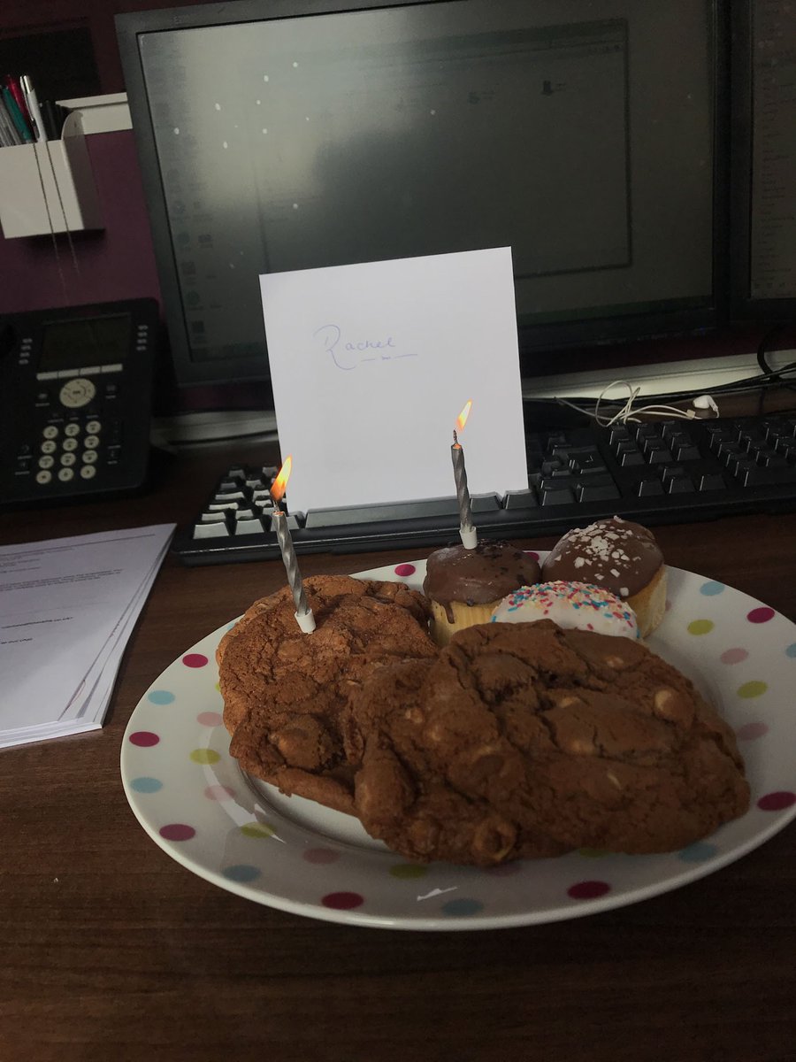 ThinkPRScotland's tweet image. We LOVE to celebrate birthday's at think, and this week we've had two. Amy has been busy in the kitchen!

On Tuesday, we celebrated Leigh-Ann with vegan brownies and today our MD Rachel received her favourite homemade cookies!

#teamthink #happybirthday #officetreats