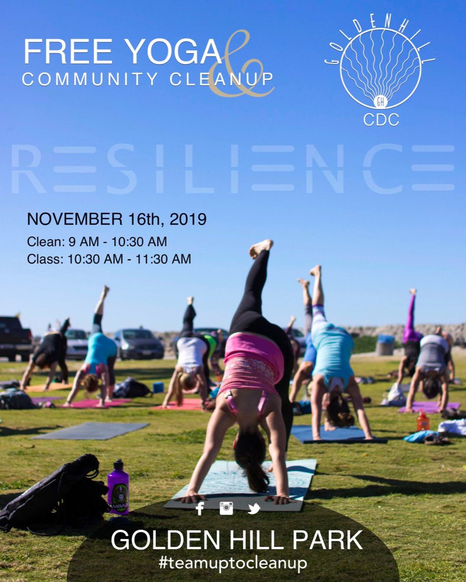 The Community Clean Up is only a month away!! Free yoga for all volunteers after the clean up.  Mark your calendars, follow for updates at bit.ly/2VvlJSO and invite your neighbors and friends out to #teamuptocleanup! 💚