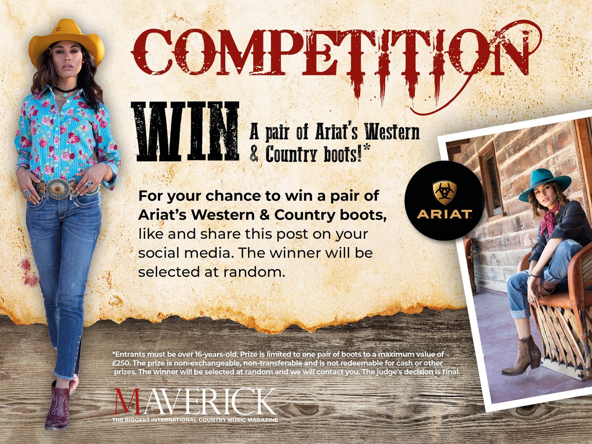 Maverick_mag's tweet image. Happy Friday guys! We've got another pair of @AriatEurope boots to give away! All you have to do is follow and retweet to stand a chance and the winner will be picked at random – best of luck!!