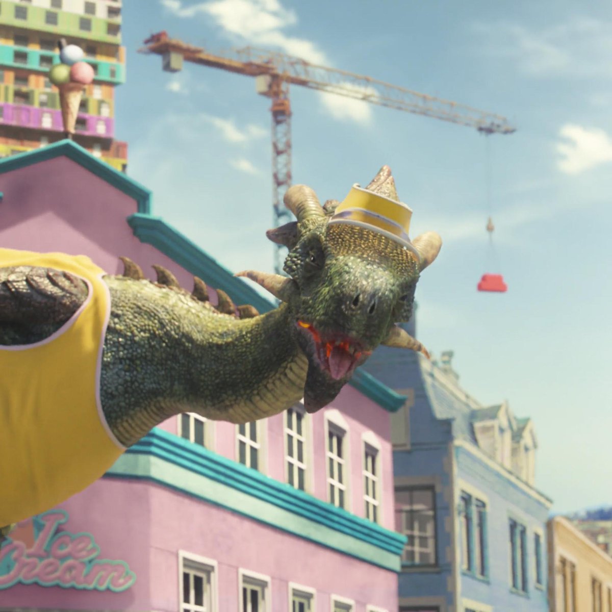 LEGO_Group's tweet image. What happens when you put together a giant dragon wearing sneakers and a rabbit in a flying car? #RebuildTheWorld #LEGO