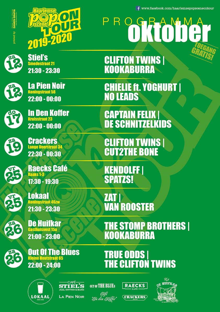 Deze maand: eerste maand van 8!

#hpsot #hps023 #haarlem #popscene #ontour #stiels #lapiennoir #indenkoffer #crackers #raecks #raeckscafe #lokaal #huifkar #ootb #outoftheblues