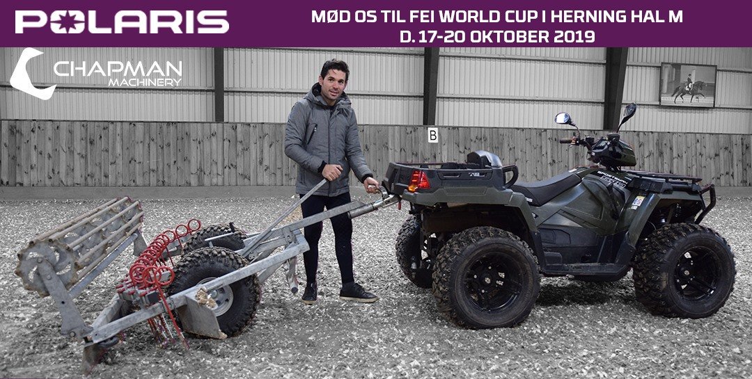ChapmanMachines's tweet photo. We are proud to be a part of the @fei_global Dressage World Cup Herning in Denmark next weekend

You will find our @PolarisORV Danish distributor showcasing their equipment along with some of our own machinery in the arena

#ChapmanMachinery #MG250 #dressage #worldcupherning https://t.co/olgJrPc4H1