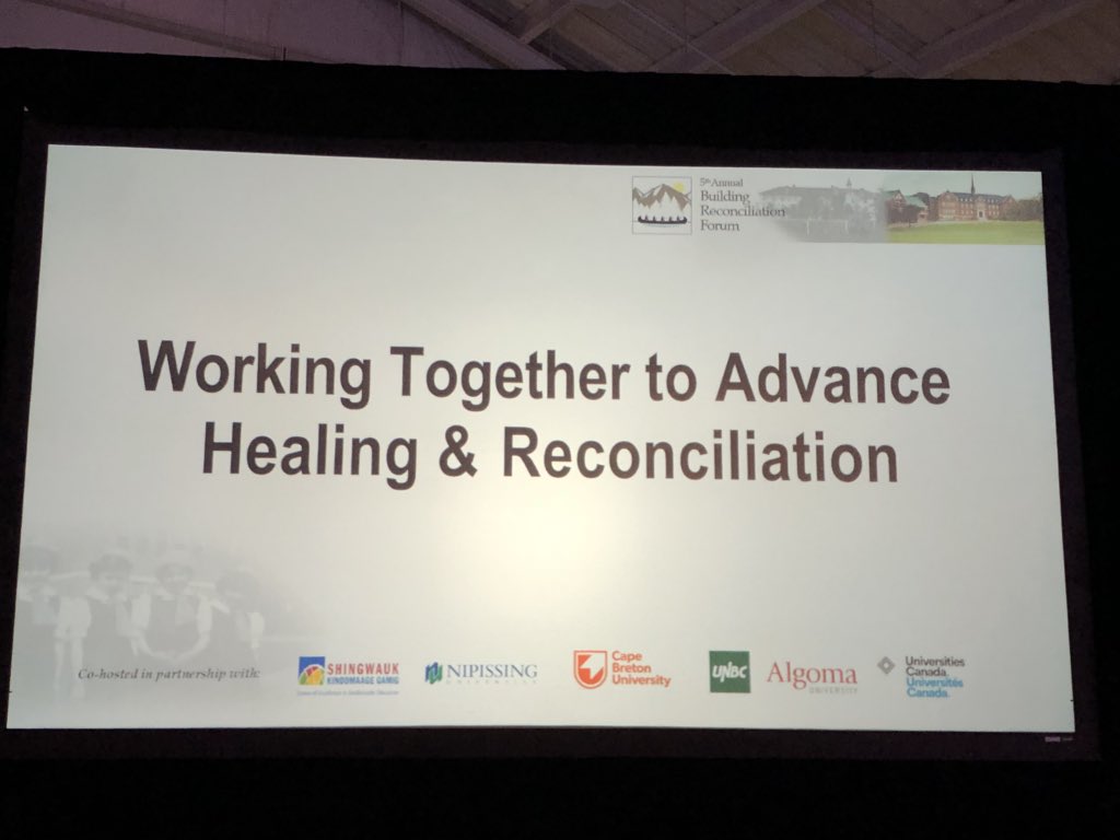 BronFredericks's tweet photo. It’s been a privilege to attend the @UnivCan #BuildingReconciliation Forum at @AlgomaU in Sault Se. Marie, Canada. Thank you to the hosts, organisers, all the speakers, students, volunteers & other delegates (inc 22 uni presidents /VCs). I depart richer for having participated. https://t.co/PPqqG9KOlT
