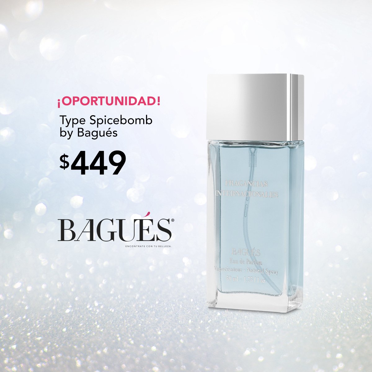 BaguesOficial's tweet photo. ¡Sólo por hoy!
Descubrí la fragancia explosiva del Type Spicebomb by Bagués y dejate llevar por una combinación de pimienta rosa, toronja, bergamota y elemí.
¡Aprovechá esta oportunidad antes de que termine el día y preparate para conquistar el fin de semana! https://t.co/o4ugzwzOTE