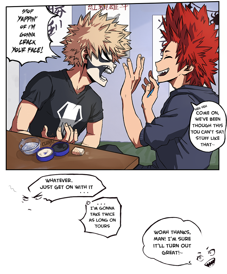 Happy Halloween!  https://t.co/UAOMVEpnnO #bnhafanart #kirishima #bakugou #BNHA 