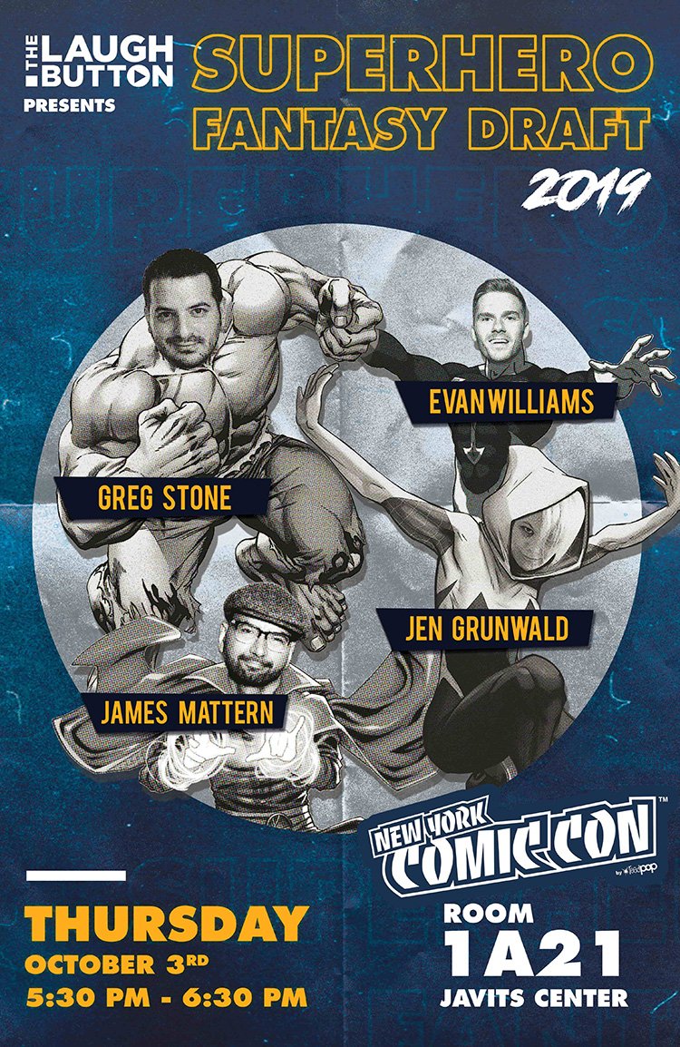 800PGNews's tweet image. Enjoy some photos from this year's Superhero Fantasy Draft held this past weekend at @NY_Comic_Con #NYCC #NYComicCon #NYCC2019 

thelaughbutton.com/features/photo…