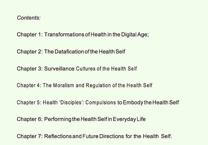 DrDigi_Health's tweet photo. Thrilled to share I’ve signed a book contract w/ @BrisUniPress for ⚡️The Health Self - #Digital Performativity &amp; #Health Management in #Everyday Life⚡️ Part of @phoebemoore #Quantified Societies &amp; Selves Series ⚡️ #selftracking #data #socialmedia #quantifiedself #digitalculture https://t.co/iLCQBBDsx7