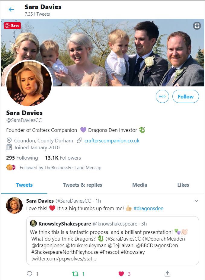 KnowsleyCouncil's tweet photo. Our #Knowsley #SchoolTweetoftheWeek is so good that it has the backing of Dragon’s Den entrepreneur @SaraDaviesCC! Prescot Primary formed their own panel of Dragons &amp; pitched the case for the new #ShakespeareNorthPlayhouse in Prescot. The result? A great big ‘thumbs up’ from all! https://t.co/1kR0FxtaBM
