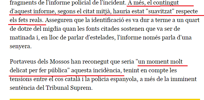 xavidomenech99's tweet photo. 2) I que no ens diguin que és un "fake", perque consta un informe dels Mossos. I per acabar-ho d'arreglar, també ens haurien d'explicar per quin motiu els mateixos Mossos confirmen que s'ha "suavitzat" l'informe pq "és un moment molt delicat" ¿Qué ens estan fotent el pel? https://t.co/PZuYwlW8YY