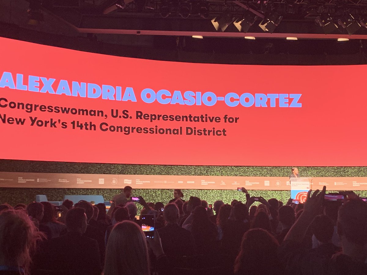 .<a href="/AOC/">Alexandria Ocasio-Cortez</a> is in the house! <a href="/c40cities/">C40 Cities</a> #TheFutureWeWant