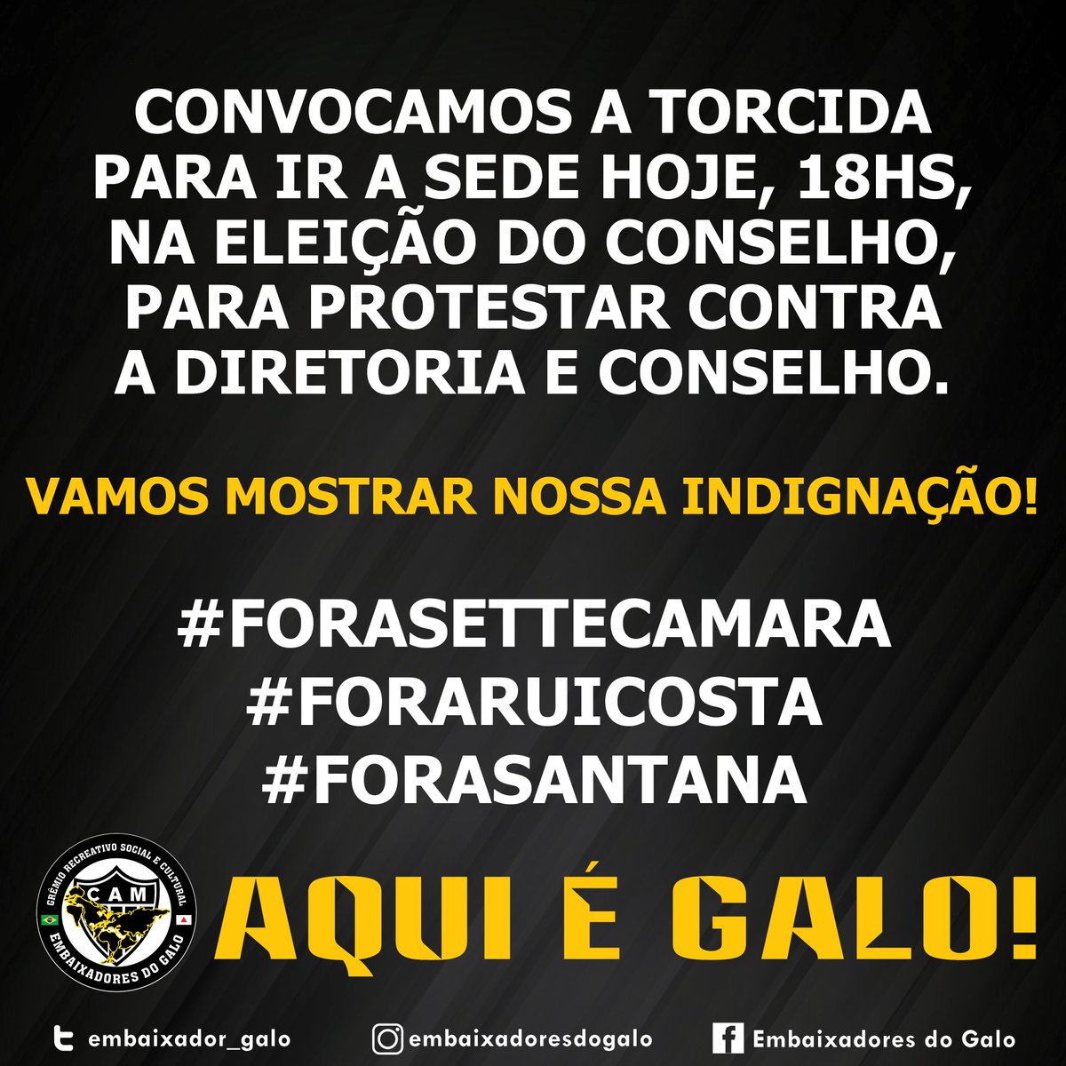 Embaixador_Galo's tweet photo. #ForaSetteCamara
#foraruicosta
#ForaSantana https://t.co/55gCDU8954