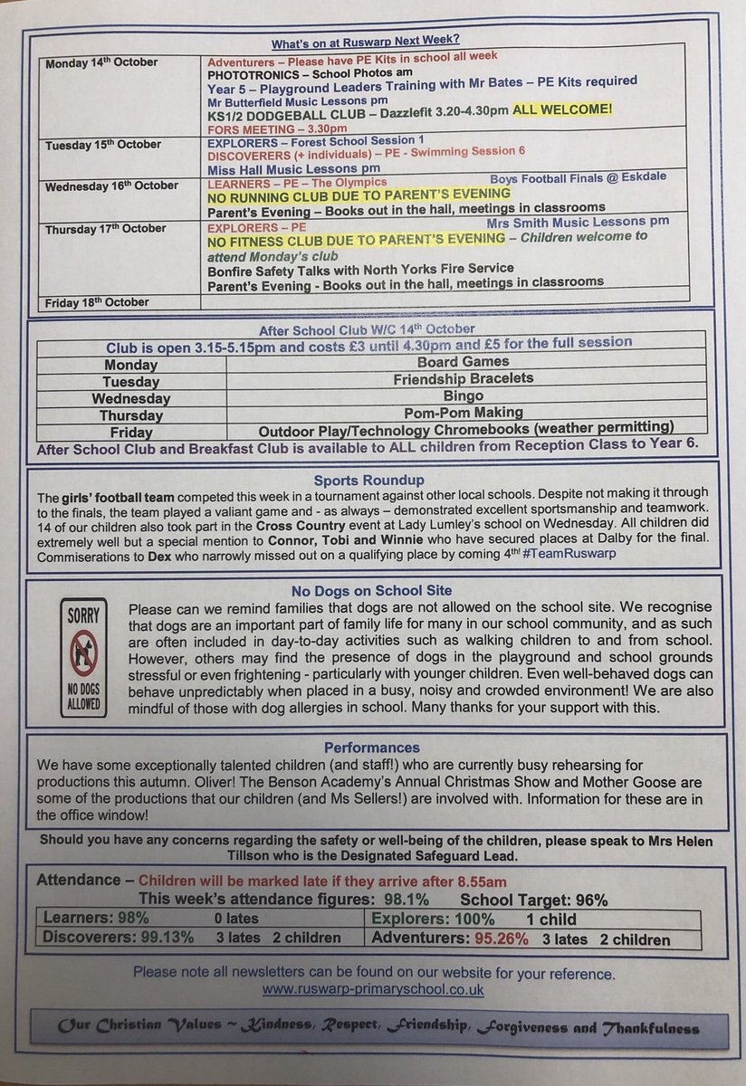 This week’s newsletter! There is a lot going on next week so please be sure to look at the ‘What’s on’ section! ☺️