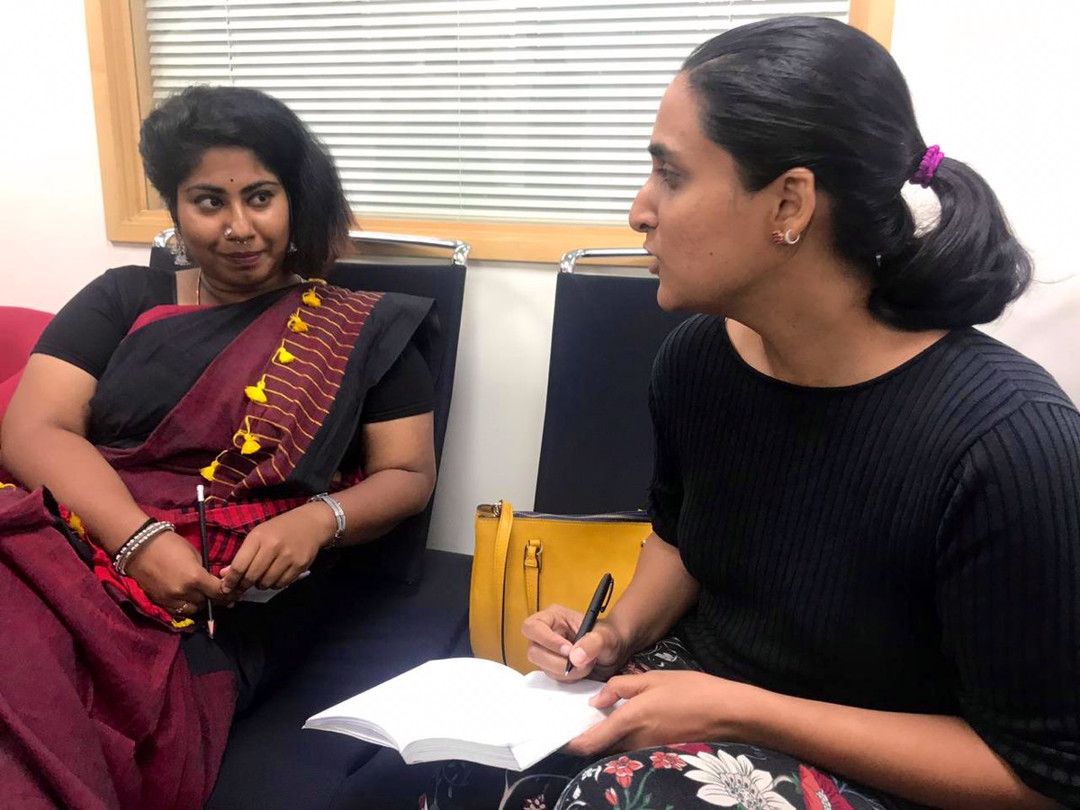 UKinBengaluru's tweet photo. ‘And I sign off as DHC for a day by addressing media with @PilmoreBedford on this unique opportunity. 

Today’s activities have broadened my horizon. It was gratifying to experience 🇬🇧 &amp; 🇮🇳 working together as #ForceforGood to address gender issues!

A memorable day indeed!’ https://t.co/vK2oOtrrVw