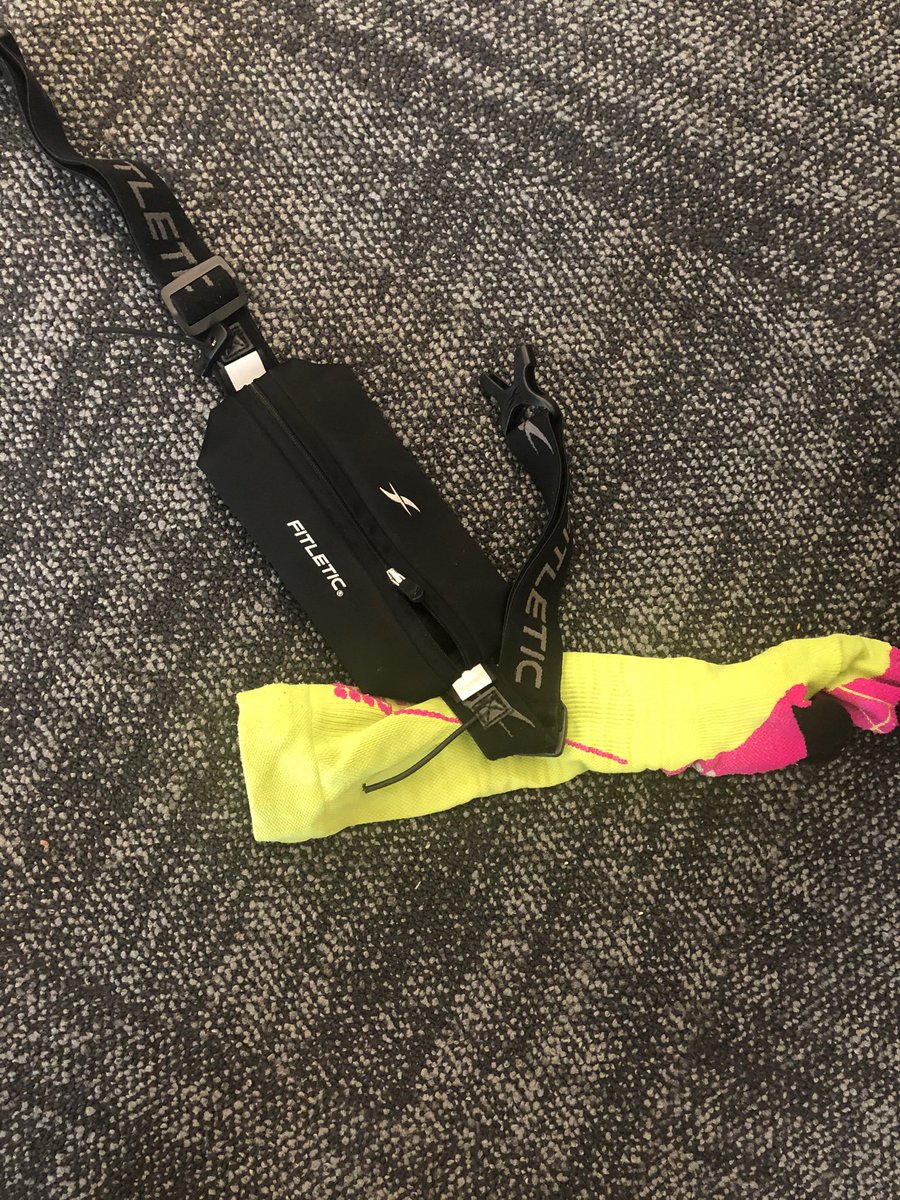 It’s impossible to lose anything at work. Items always make their way back to me. X1 sock and belt returned earlier. Awesome.