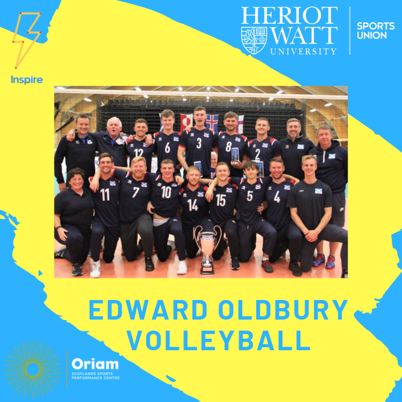 HWUSportsUnion's tweet photo. WATT INSPIRE | @hwuvolleyball club member Edward has just returned from winning GOLD at the SCD European Championships representing Scotland 💙 💙 He was also voted as the best Middle Blocker of the ENTIRE TOURNAMENT!! 
@heriotwattuni @hwunion @oriam
#WattInspire #WattWIN https://t.co/57dJ9ucKFO