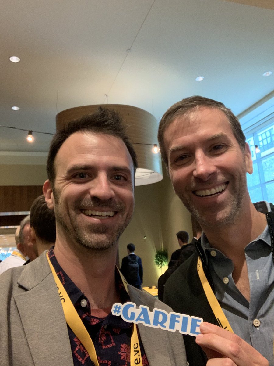 rickkenney's tweet photo. Kudos to the @UnderscoreVC team for a superb #CoreSummit19 - loved the lightning talks and what an incredibly warm group of folks extending handshakes and sharing perspectives. I even got a #garfie @RetailRobGarf https://t.co/2HzfkUo2jm
