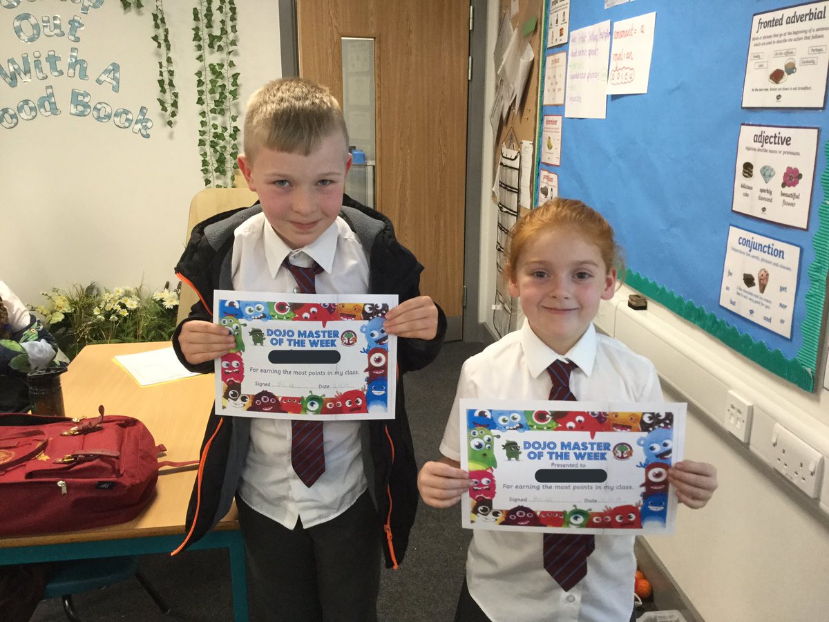 Year3Wolves's tweet image. Our Dojo masters this week! Well done you two #Dojomasters #wisewolves