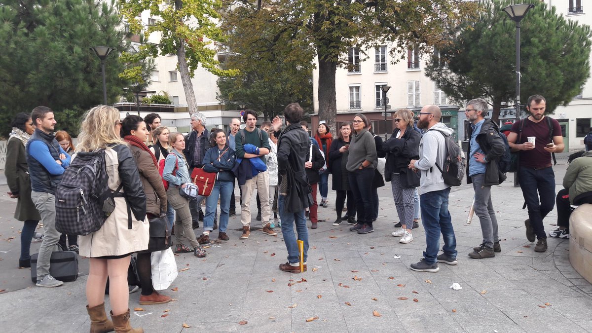 SiTesJardin's tweet photo. L'AG de @SiTesJardin se poursuit par la visite du 20e à #Paris et des futurs sites d'#agricultureurbaine qui seront gérés par la #Régiedequartier Saint Blaise Charonne ! #economiecirculaire @BoiteChampignon @CNLRQ @AFAUP_Asso https://t.co/ks6GFVIdIQ