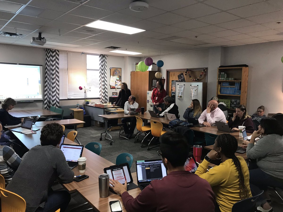 RyanLam4's tweet photo. Digging deeper in MAP data reporting, schoology 101 and SPED accommodations. Learning and staying warm at North.  #villagenorth https://t.co/lQv2xlizUd
