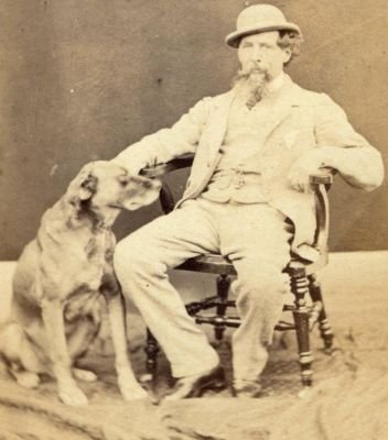 PhilosophyDogs's tweet photo. Just a picture of literary giant Charles Dickens and his dog from the 19th Century.

"What greater gift than the love of a dog" - Charles Doggins. 

#Dogs #HistoryDogs #LiteraryDogs #Literature #DogsOfTwitter #OldPhotos https://t.co/8abJ8M3eDr