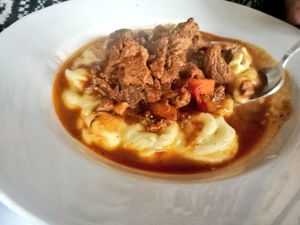 Home made asparagus strudel and a pucka Hungarian goulash, great value and service - The Little Bay in London's NW6 is on particularly good form right now 🍴