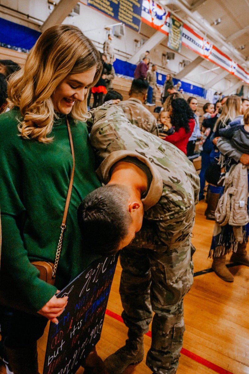 RandySullivanPT's tweet photo. So excited!  Ryan is back from deployment in Kuwait just in time to kiss his beautiful wife @alyleigh1213 before for the birth of their son, Wesley!  Thought he might miss it, but Aly &amp; Wesley held on!  🙏🙏prayers answered. https://t.co/CbNgAxpT95
