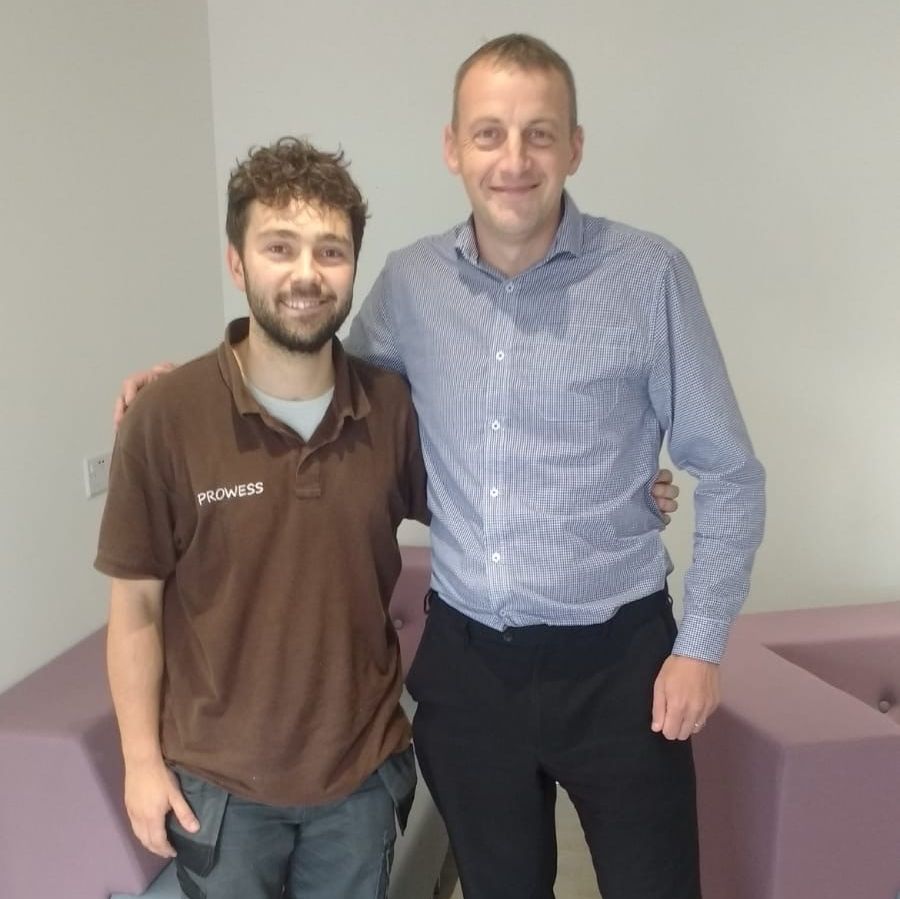 Incredible to have the talented Jake Davies help us out in our new Centre of Excellence. You'll recognise him from the ITV Drama “A Confession” In between acting he helps out friends which led him to our Ledbury offices helping us build new furniture! #ledbury #jakedavies