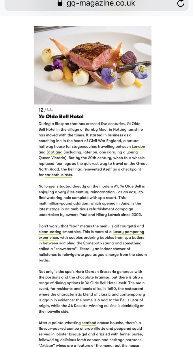 Who’s seen us in GQ magazine?!
Follow the link for the full article gq-magazine.co.uk/gallery/best-h… 
Have you ever considered an overnight break? It can really help you fully switch off and relax!