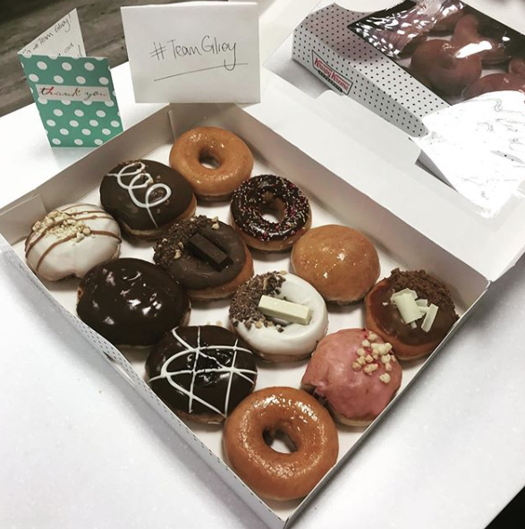 GilroyB2B's tweet photo. Yes, we accept payment in @krispykreme ... #joking🍩. Another happy client, well done #TeamGilroy👏 https://t.co/g1xrVuoE41