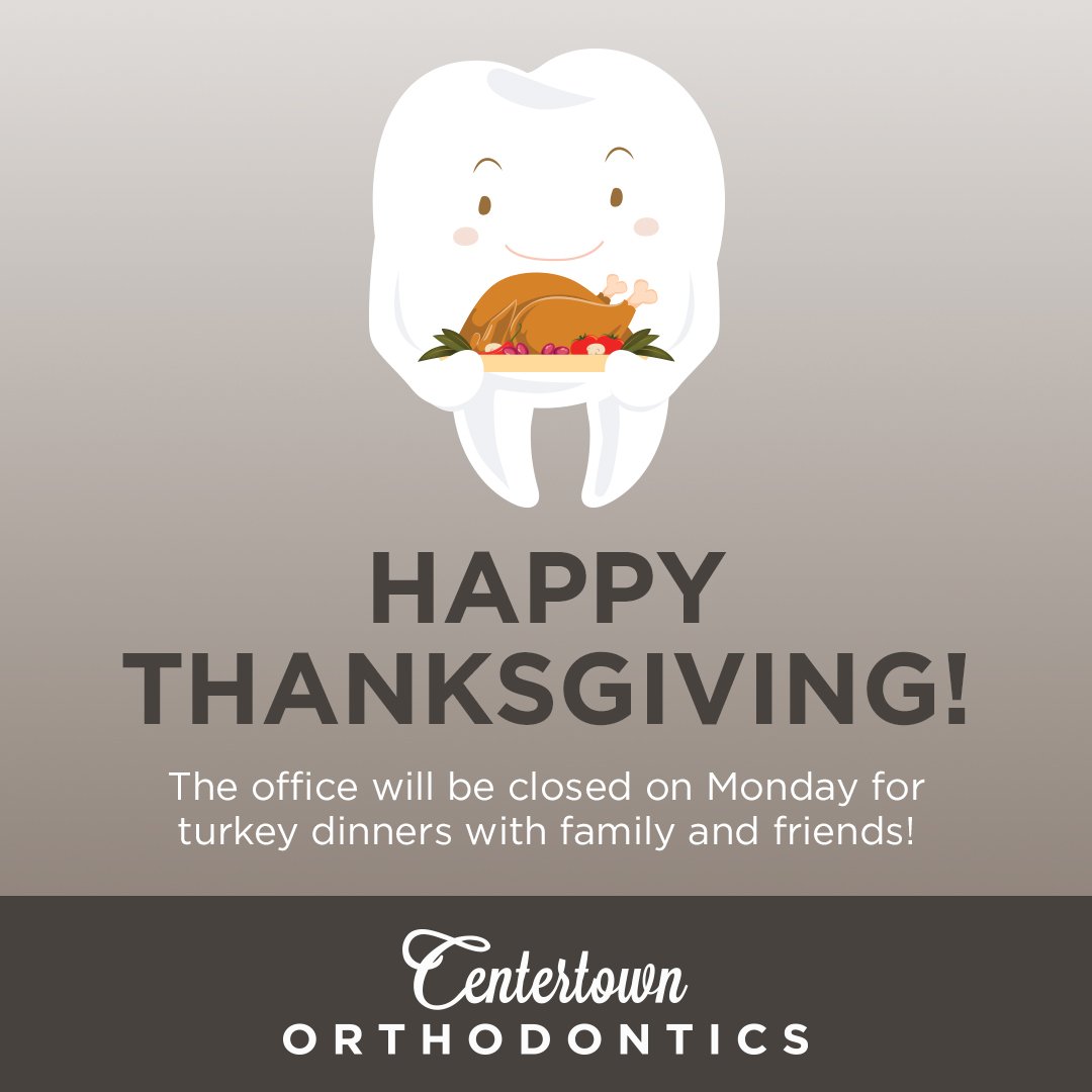 CentertownOrtho's tweet photo. It's Thanksgiving weekend! Wishing all our followers, family and patients a happy long weekend. Enjoy your turkey dinners, and gatherings with friends. FYI we are closed on Monday! #HappyThanksgiving #LongWeekend https://t.co/GI0UnBkRjb