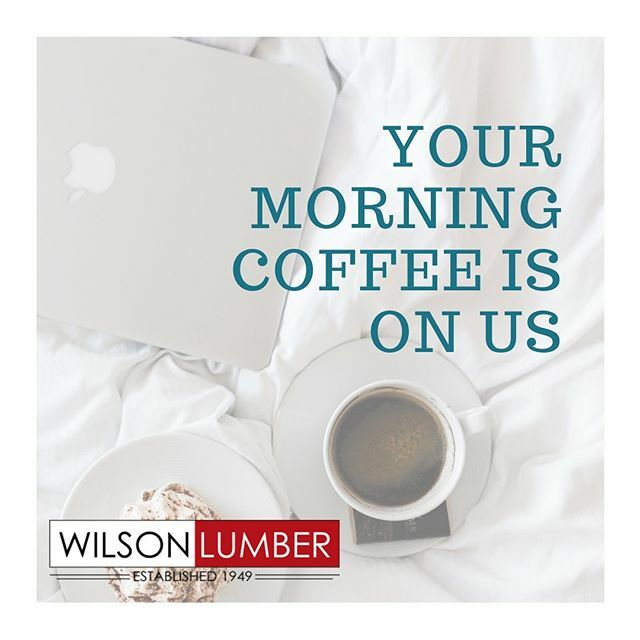 WilsonLumber's tweet photo. Free coffee every morning — and all day long — in the Wilson Lumber showroom! #wilsonlumber #buildingmaterials #buildingrelationships #buildingcommunities https://t.co/1CrhKj94b8 https://t.co/LgtJTogXKh