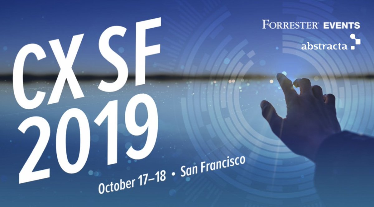 AbstractaUS's tweet photo. Join our COO @fltoledo and our CCO @VTortarolo at #CXSF by @forrester next week where we're excited to share and learn about new #CX trends (Oh, and we'll be raffling out a fire stick and Apple Airpods! Register today: 

 https://t.co/EsOyItjHwc https://t.co/WrAlZ1F1Yz