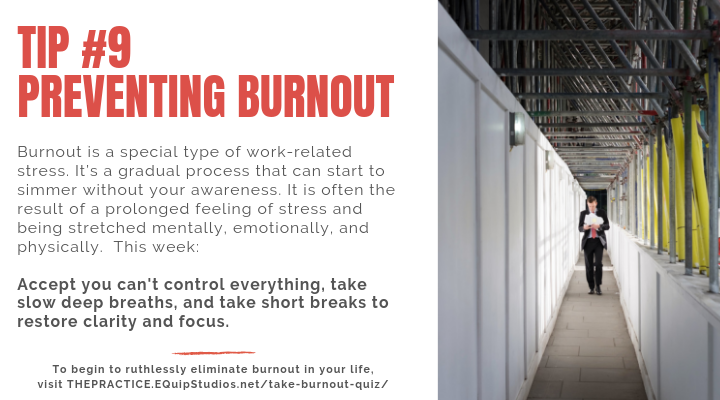 #Burnout is a special type of work related stress.  Find out where you are on the Burnout continuum. Click this link to take the Burnout Quiz>> thepractice.equipstudios.net/take-burnout-q…
#EmotionalIntelligence #Wellbeing #unlockinginfinitepossibility