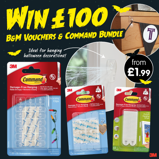 bmstores's tweet photo. 👻 #COMPETITION TIME 👻

We're getting ready for #Halloween by giving away £100 worth of B&amp;M vouchers PLUS a Command bundle to 1 lucky winner!

For your chance to #WIN simply FOLLOW US, RETWEET &amp; COMMENT "WHAT" you'd spend your vouchers on!

Competition ends 9am 18/10/19 https://t.co/Ay5GksMAcu