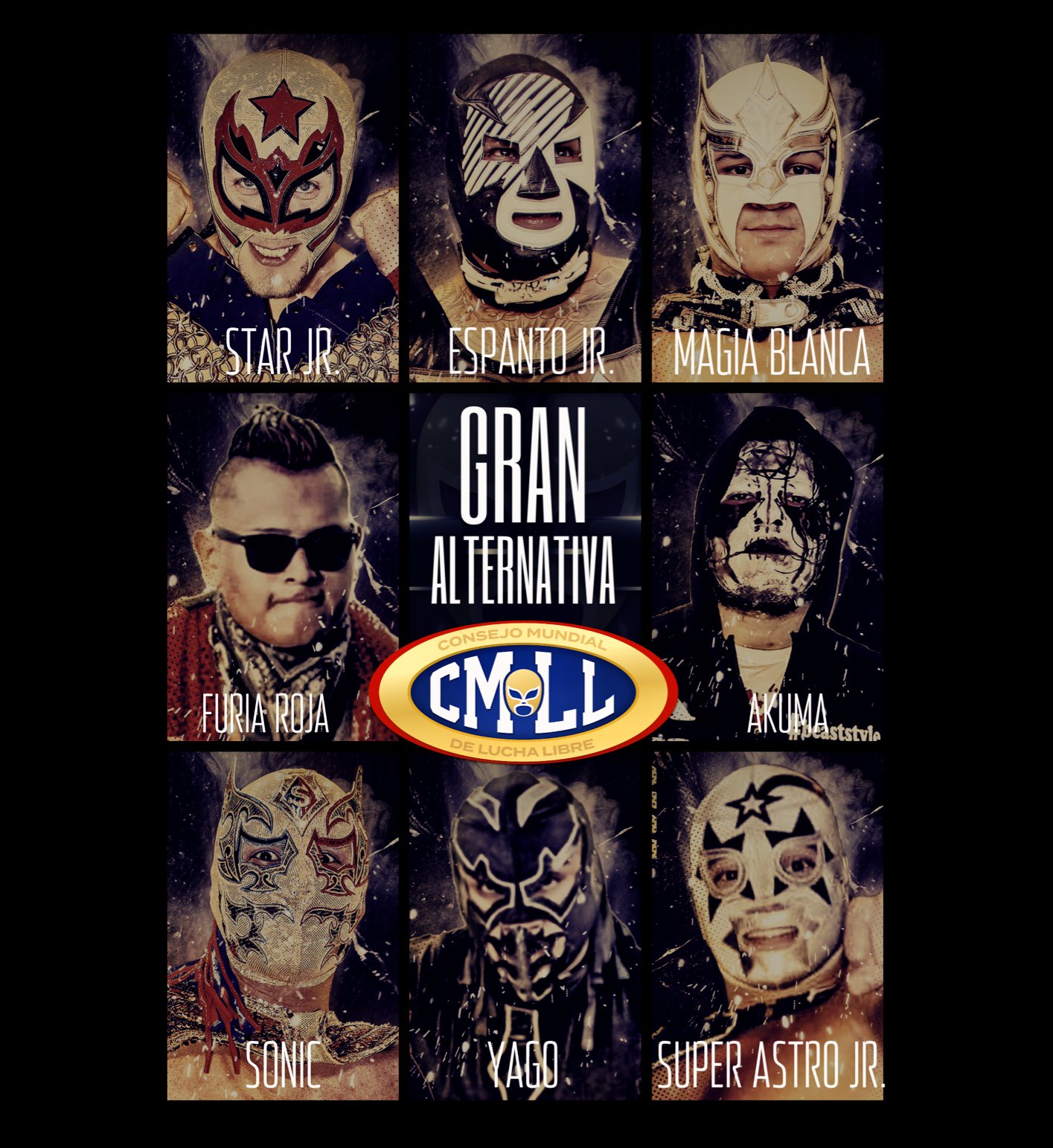 CMLL Participantes de la 2a Ronda de «La Gran Alternativa 2019