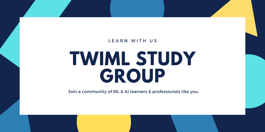 twimlai's tweet photo. Tomorrow, Oct 12th at 8:45AM PT will be the next https://t.co/OCB8ZHRwsd Deep Learning From the Foundations Study Group with Joseph Catanzarite (@jcatanz)! For more info, check out: https://t.co/rjJUDmpaBH
#twimlmeetup https://t.co/RxE2GdnWgc