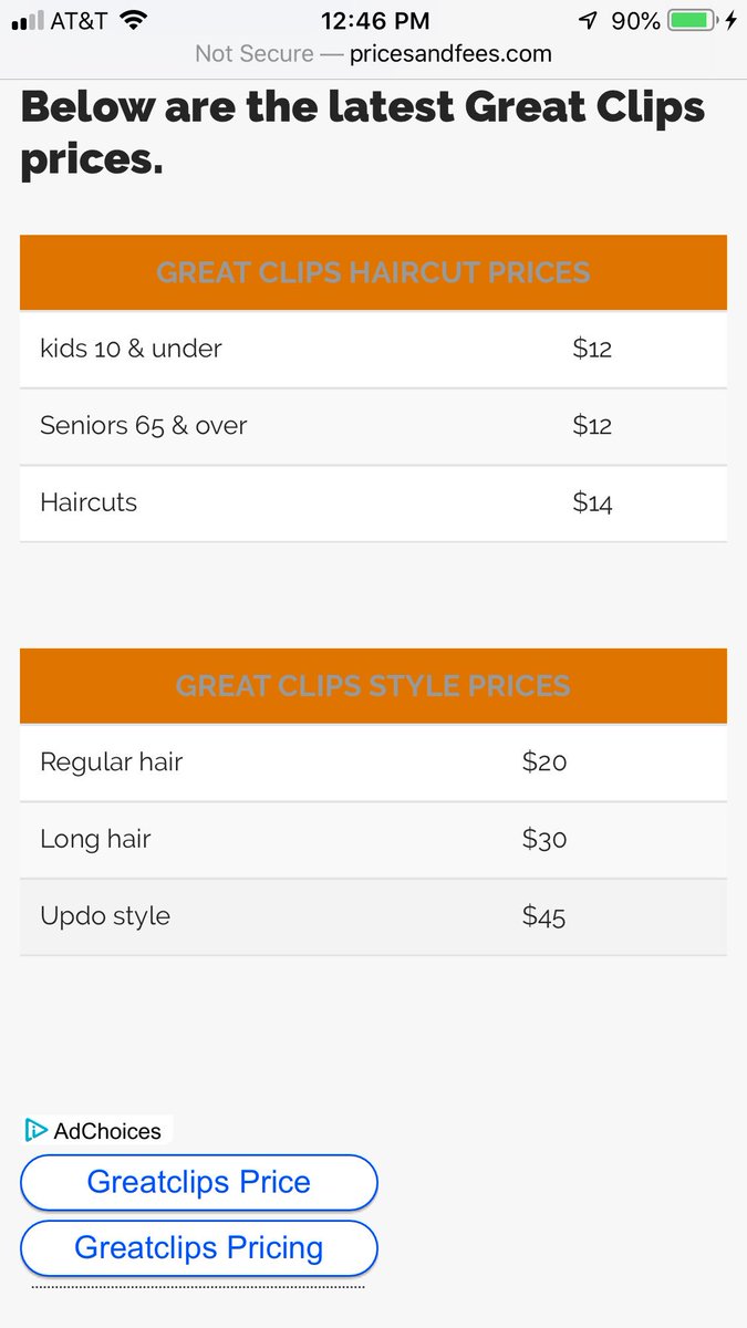 great clips pricing great clips pricing
