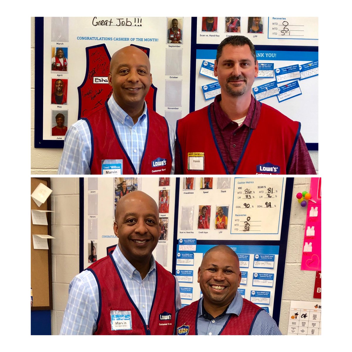 Two great store visits in Atlanta today at Edgewood and Sandy Springs. I would like to thank Store Managers Kevin Hawkins and Andre Johnkins for leading an outstanding group of Associates.