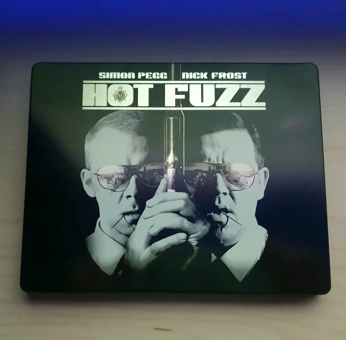 mikeycubed's tweet photo. #NowWatching #HotFuzz with @FoxySnob
@sttepodcast #SkipRewatch #TheGreaterGood #CornettoTrilogy #EdgarWright https://t.co/uWDhiVfyLv