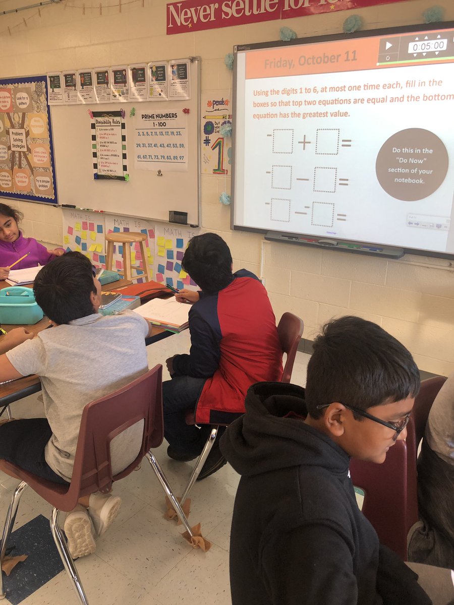 We tried our first Open Middle problem today. Students loved it and it resulted in great conversation! <a href="/arajagop/">Aparna Rajagopal</a> <a href="/BonnieCapes/">Bonnie Capes</a>