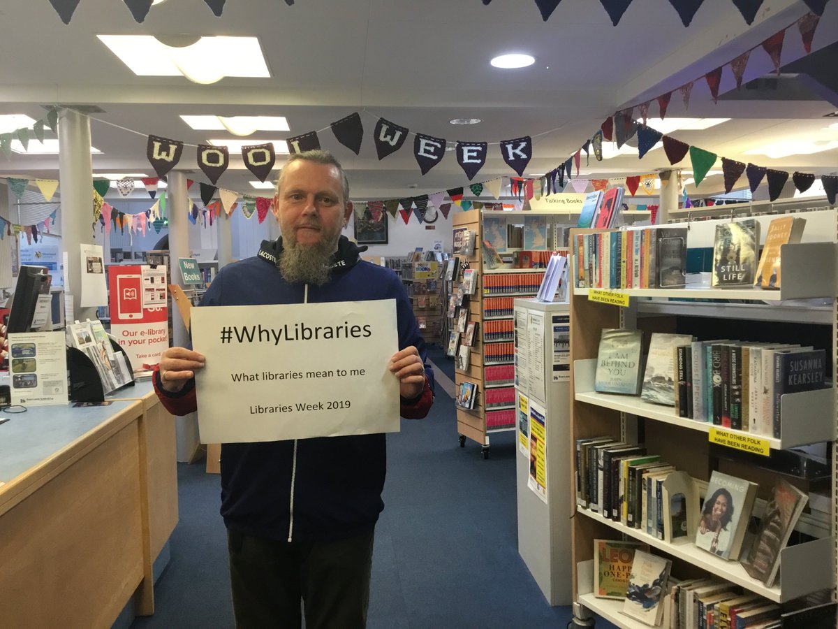ShetlandLibrary's tweet photo. “...I get a free reliable internet connection, set in a quiet and peaceful environment, with friendly and always helpful staff creating a great place to work and study in.” Thanks Marc! #LibrariesWeek  #WhyLibraries #Library5 @CILIPScotland https://t.co/2O8o4tRKqJ
