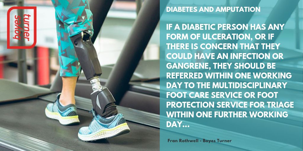 As amputation lawyers we have seen the impact of an amputation on our clients' lives - here Fran Rothwell talks us through the links between #Diabeticfootcare and possible #amputation and how when the worst happens a #MedNegLawyer might be able to help ow.ly/FySG50wGmER