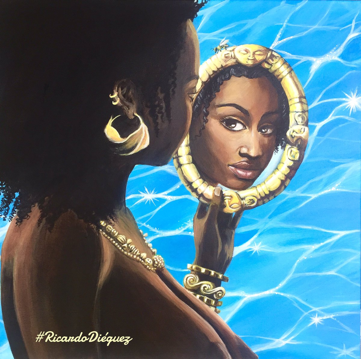 Oshun by Ricardo Dieguez #ricardodieguez #oshun #yoruba #orisha #goddess #d...