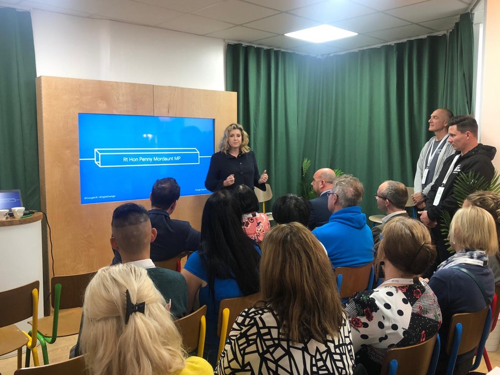 PennyMordaunt's tweet image. Fantastic to launch @GoogleUK Portsmouth #DigitalGarage.
In Commercial Road, it will be open 6 days a week &amp;amp; everyone is welcome! 
Digital skills training for free, from coding to social media and digital marketing strategies to CV writing to internet safety. 👍🏼