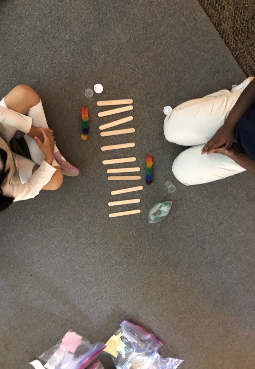 MissKBromley's tweet photo. These rockstar mathematicians taught me a new game for practicing addition facts! Can’t wait for them to teach me more! #BUBlockAMath https://t.co/fixpURuKFX