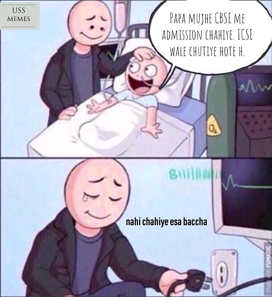 IcseMemer's tweet photo. Just ICSE things...
#icse #ICSESchool #icsememes #memes #newmeme #memetwit #icsevscbse #cbse #nibba #newpost #share #twitter #icserocks #marvel https://t.co/JsMLHJpici
